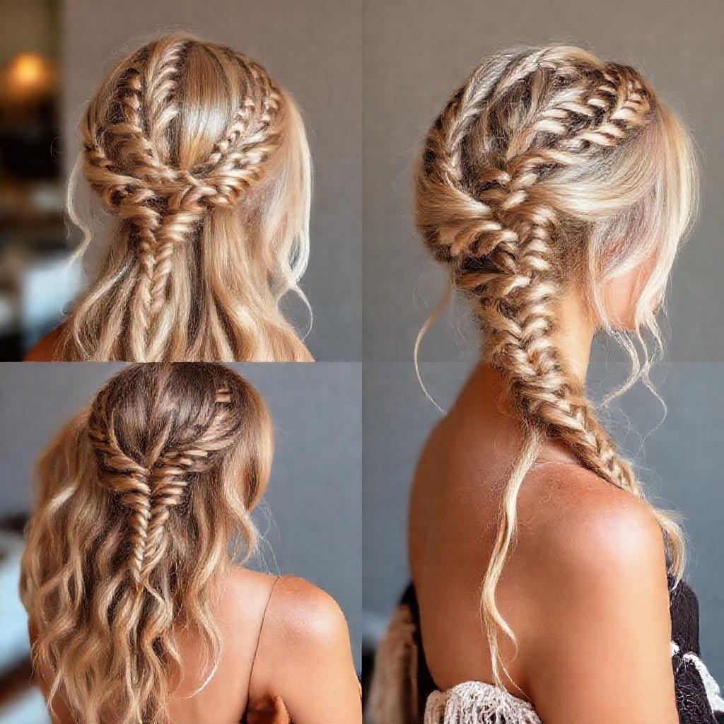 Variantes populares de las Trenzas Boho Glam
